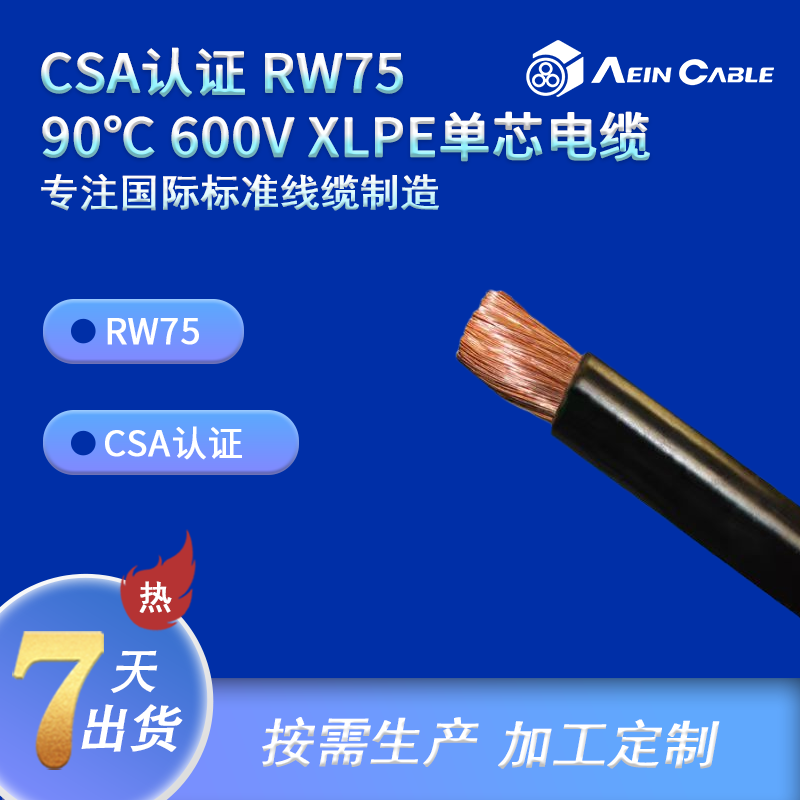 CSA认证 RW75 75°C